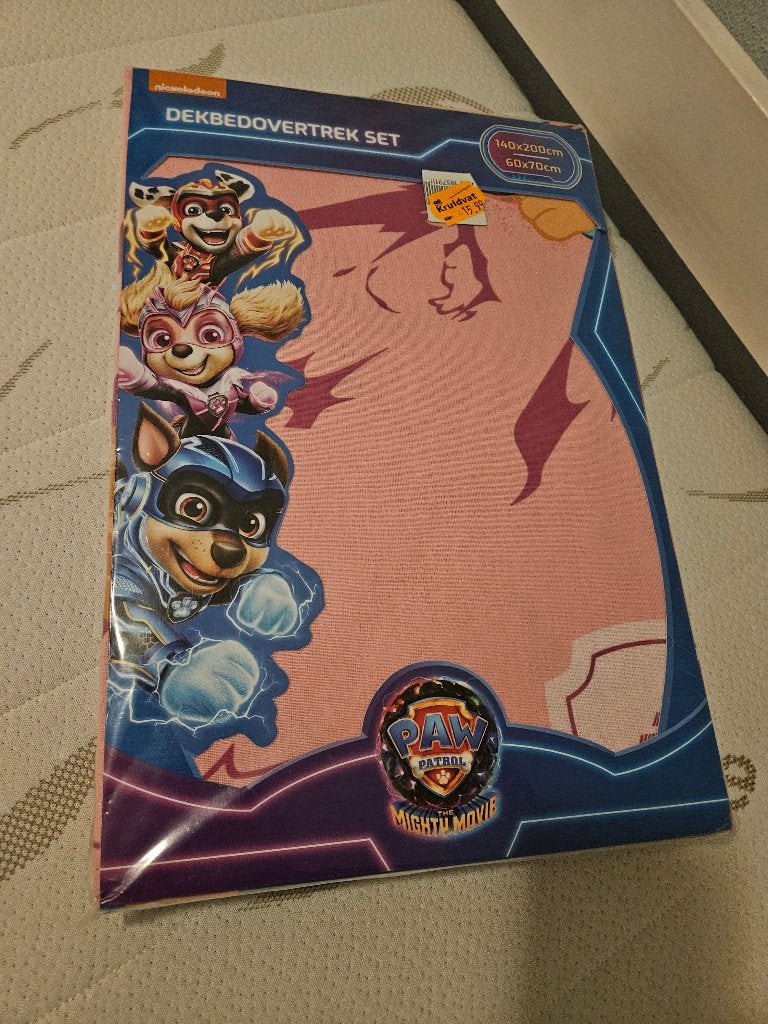 Nieuw in verpakking Paw Patrol Skye kinderdekbedovertrek, Meisje, Nieuw, Ophalen of Verzenden, Roze