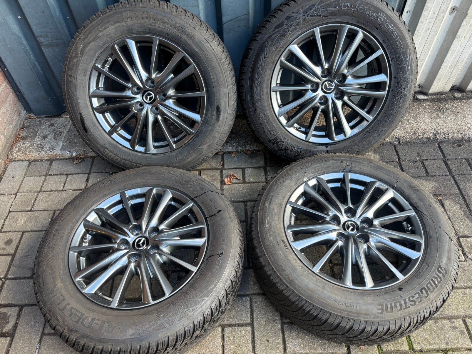 17 inch orig Mazda CX5 5x114,3 velgen+ winterbanden, Auto-onderdelen, Ophalen, Gebruikt, Banden en Velgen, 17 inch