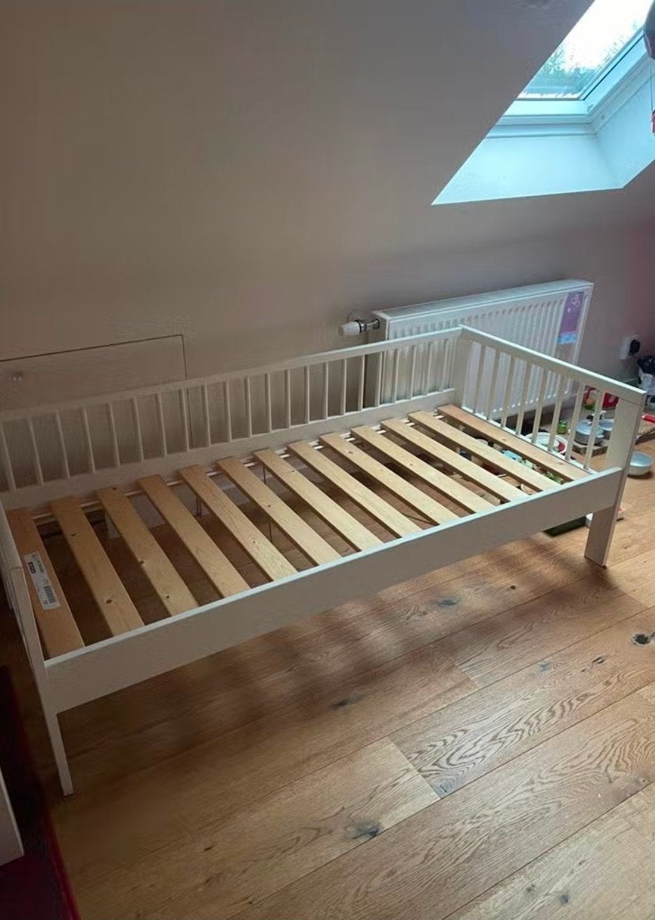 IKEA Gulliver juniorbed met matras en hoezen, Gebruikt, 70 tot 85 cm, 160 tot 180 cm, Ophalen