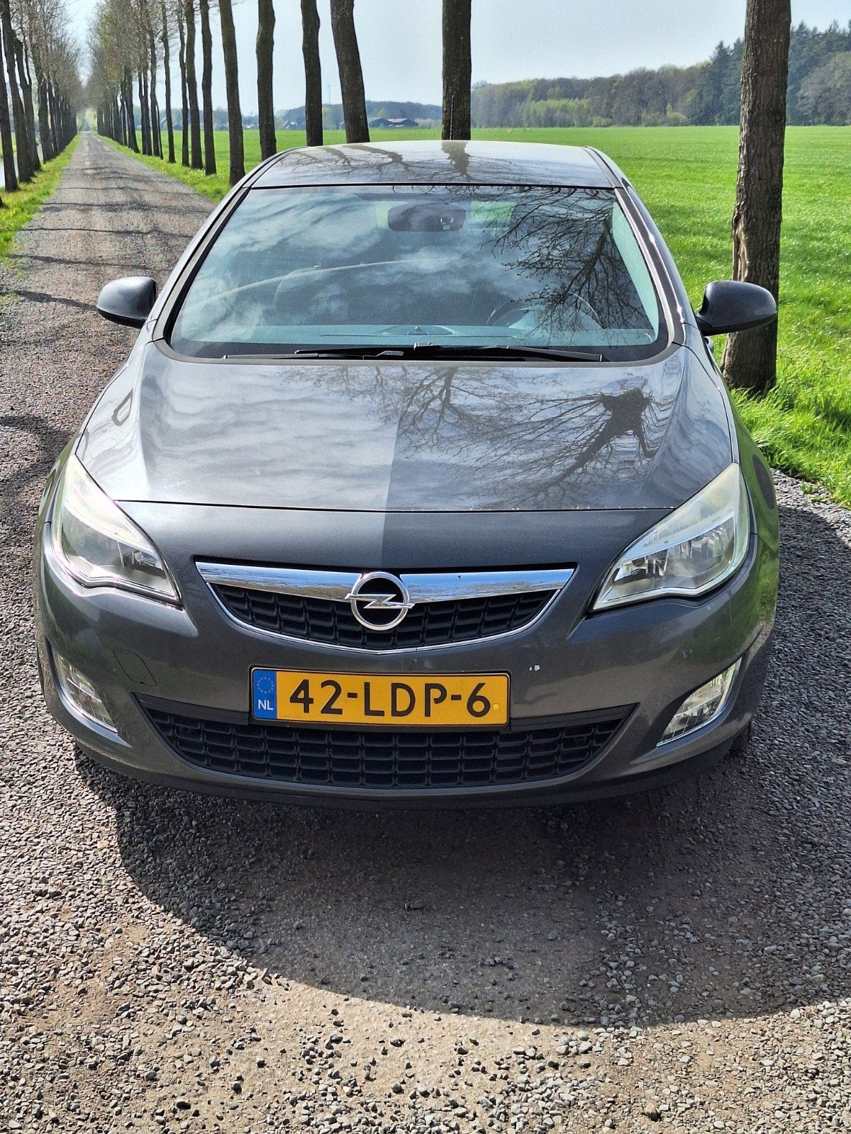 Opel Astra 1.6 16V 5D 2010 Grijs, Auto's, Voorwielaandrijving, Stof, 1250 kg, 680 kg