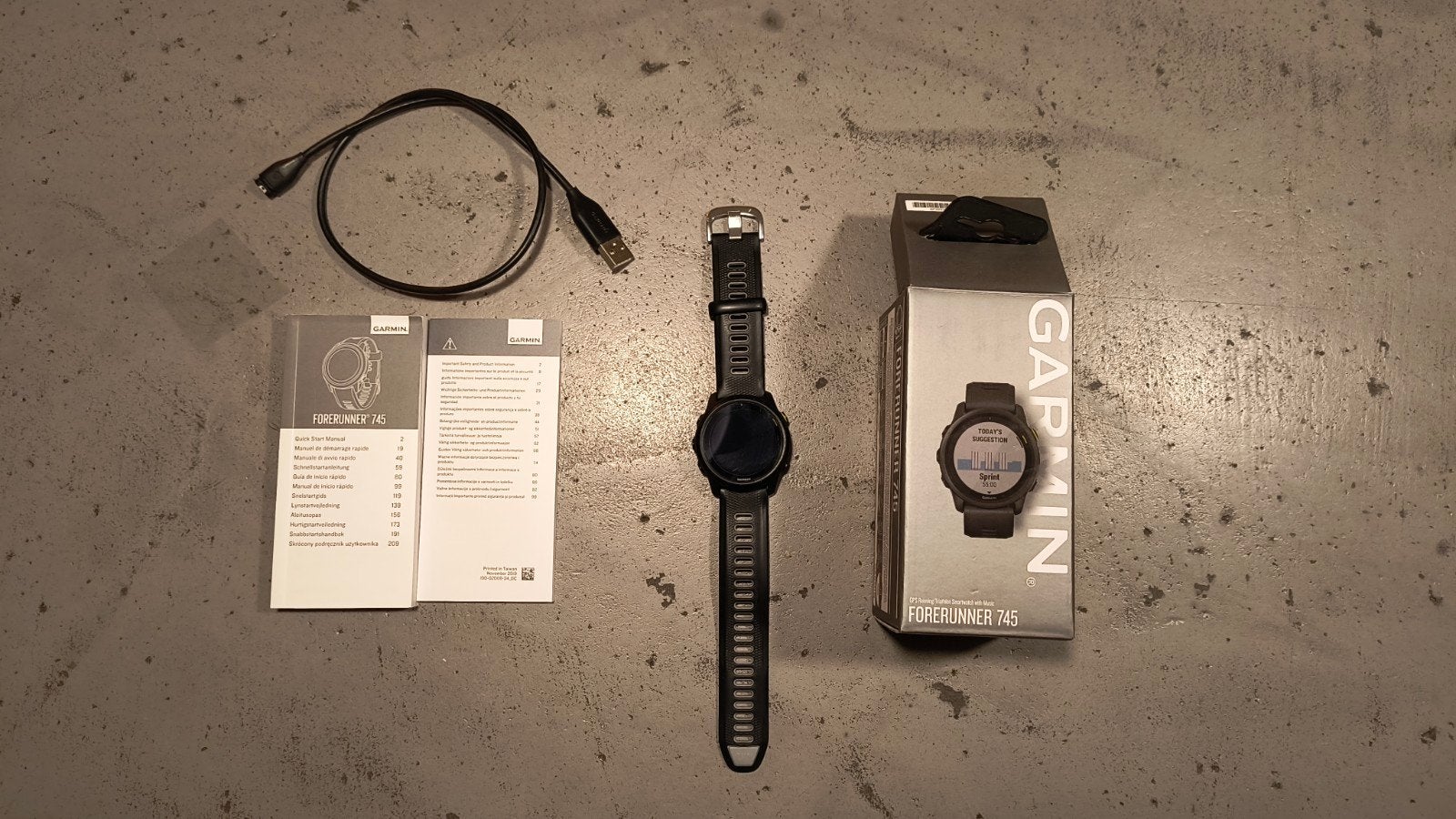 Garmin Forerunner 745 - GPS Multisport Smartwatch, Gebruikt, Stappen, Zwart, Garmin