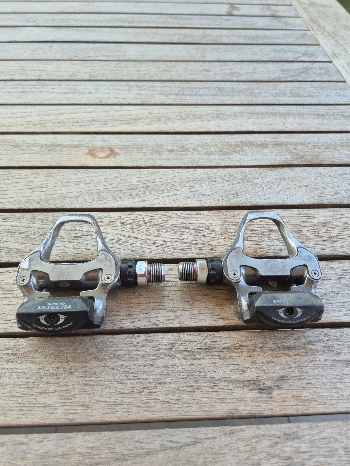 Shimano Ultegra SPD-SL Pedalen 6620, Crankstel of Pedalen, Gebruikt, Ophalen of Verzenden, Aluminium