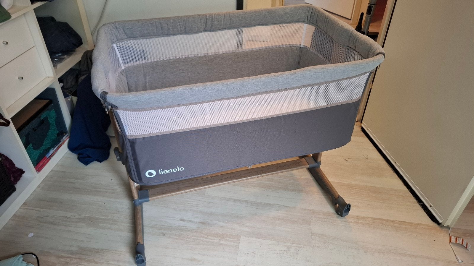 zgan Lionelo co-sleeper met extra matras, Ophalen, Zo goed als nieuw, Wieg