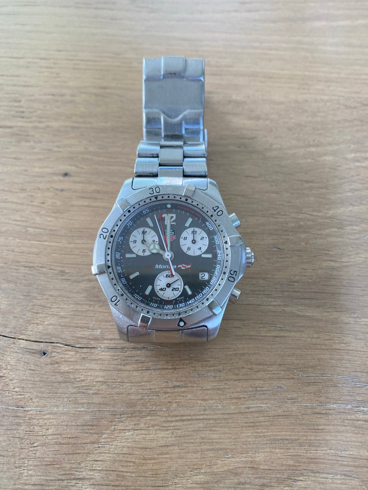 TAG Heuer F1 Monza Limited Edition Chronograaf Herenhorloge, Staal, Gebruikt, Staal, Polshorloge