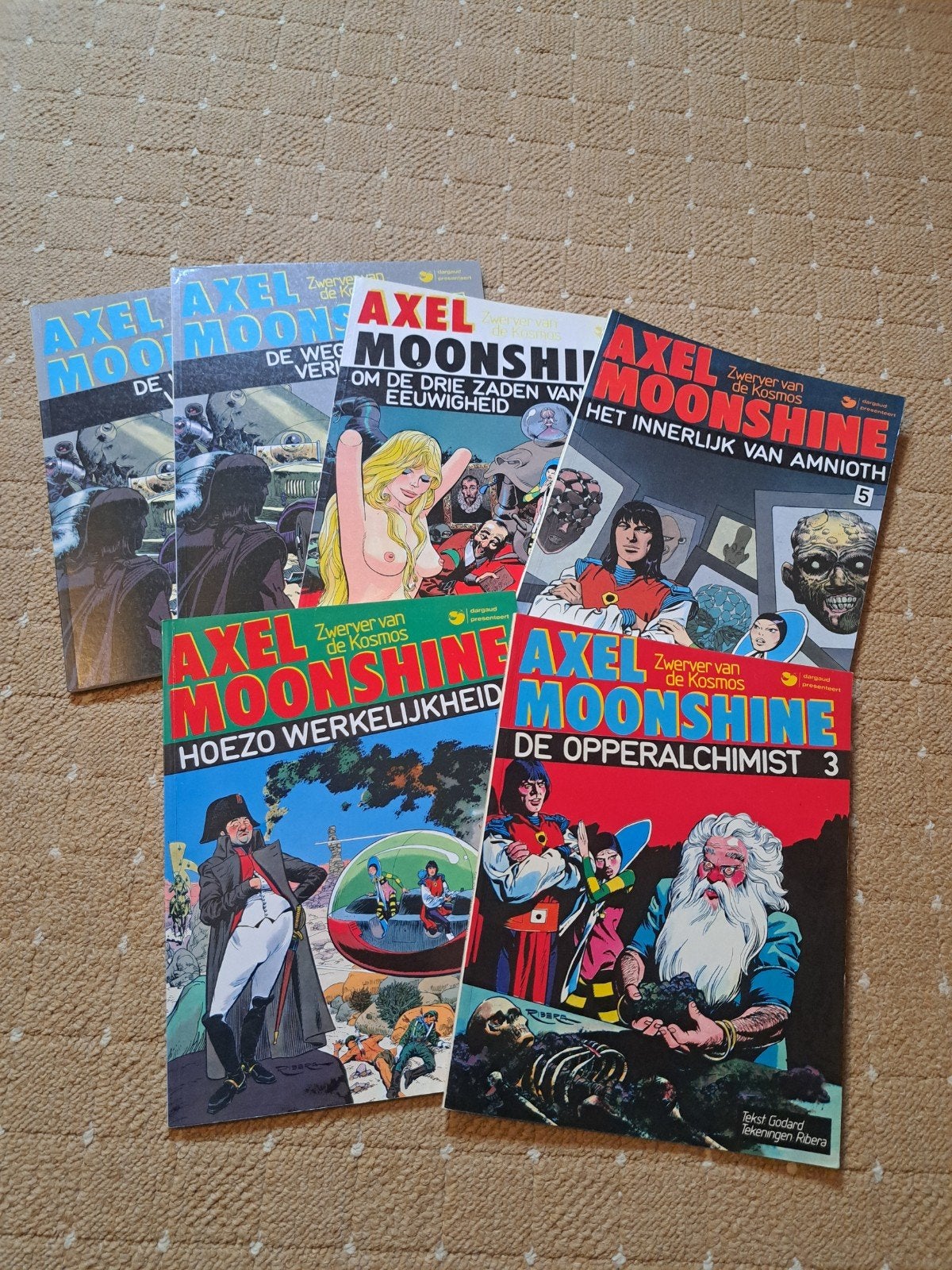 Axel Moonshine, Meerdere stripboeken, Ophalen of Verzenden, Zo goed als nieuw