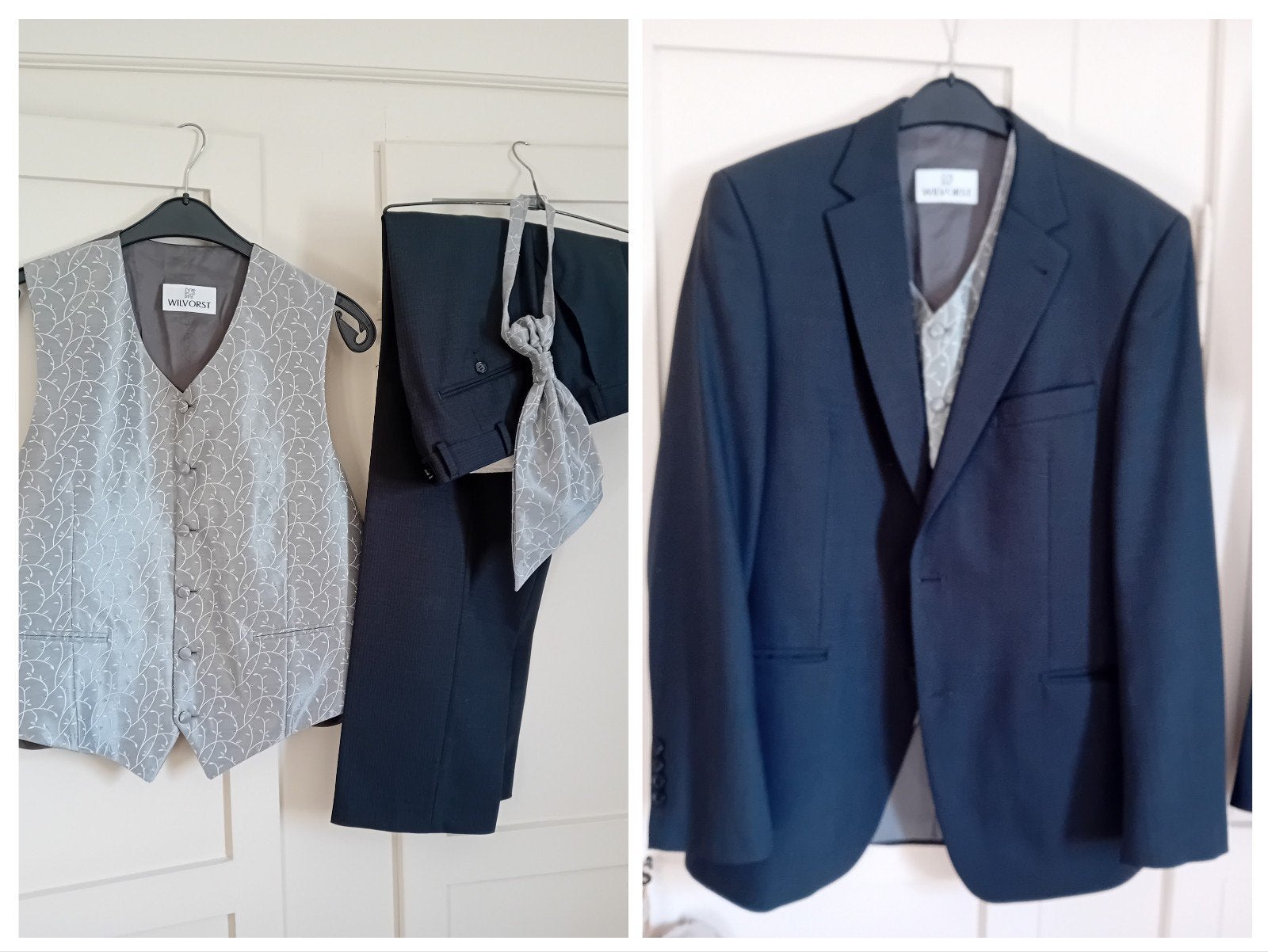 Digel pak/kostuum (colbert, pantalon, gilet en pochet), Overige kleuren, Maat 48/50 (M), Digel, Ophalen of Verzenden