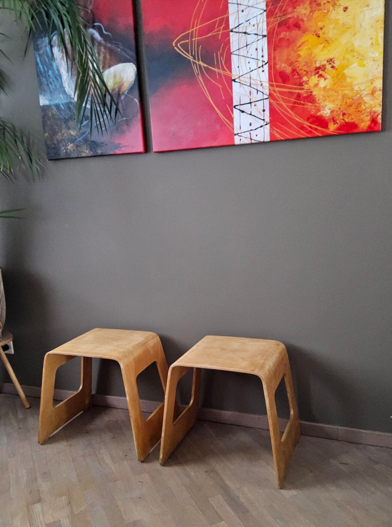 Set 2 vintage Ikea Benjamin krukken, design Lisa Noringer, Ophalen, Gebruikt, Hout