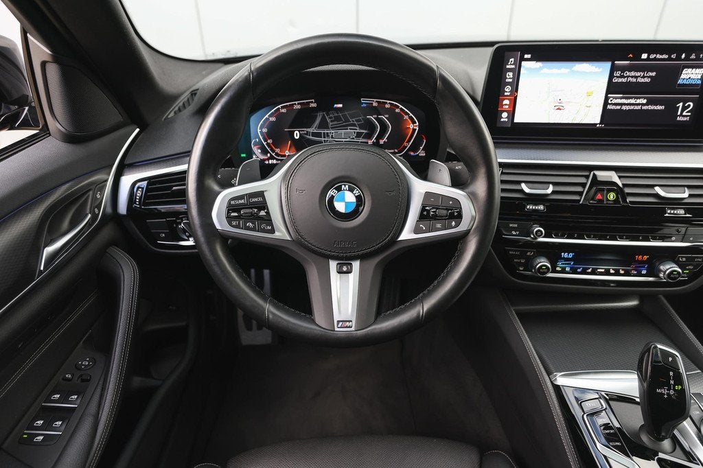 BMW 5 Serie 520d High Executive M Sport Automaat / Schuif-ka, Auto's, 12 maanden, Achterwielaandrijving, 1650 kg, Zwart