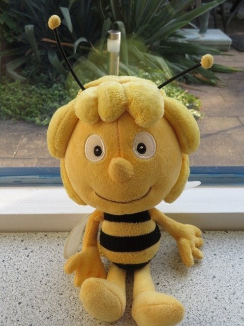 Maya of Maja de Bij van Studio 100 meet ca 30 cm, Geel, Overige typen, Ophalen of Verzenden, Zo goed als nieuw