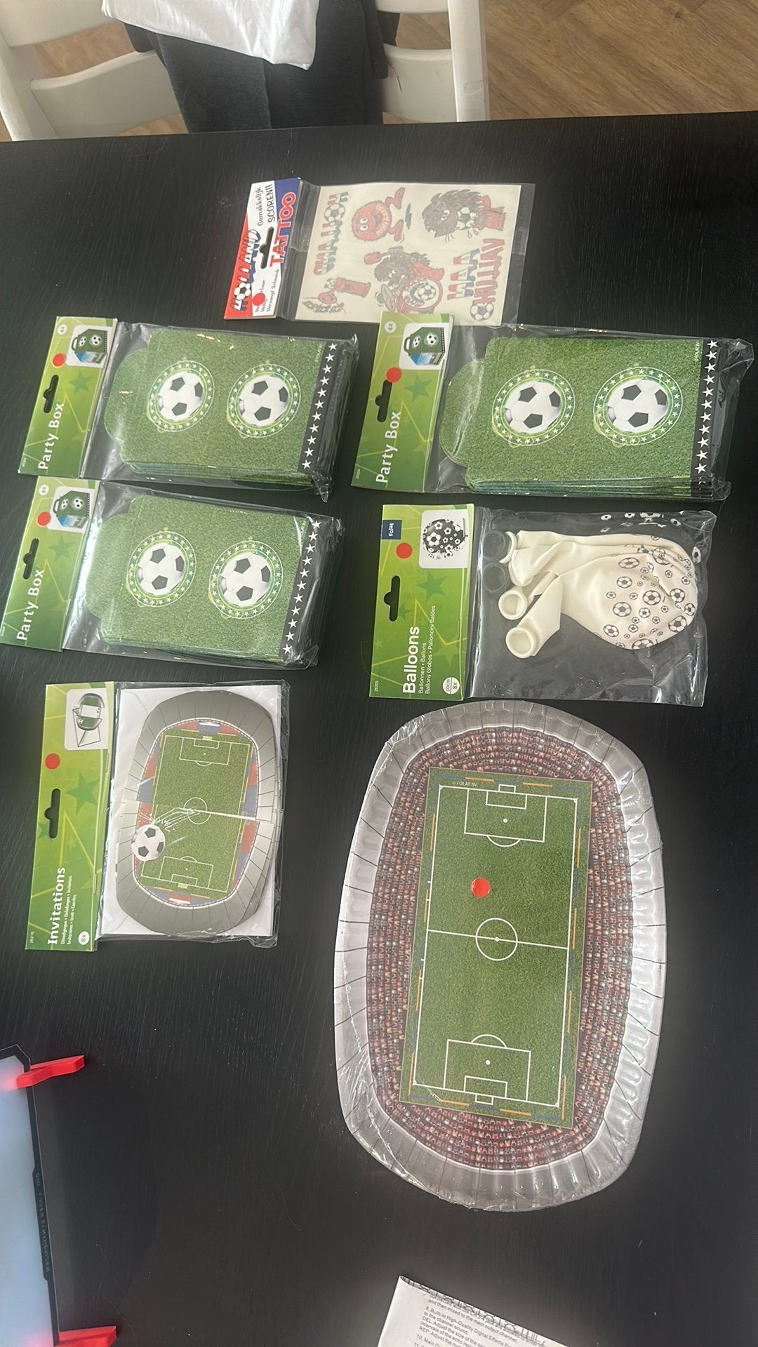 Voetbal versiering kinderfeestje, Ophalen of Verzenden, Zo goed als nieuw, Versiering, Verjaardag
