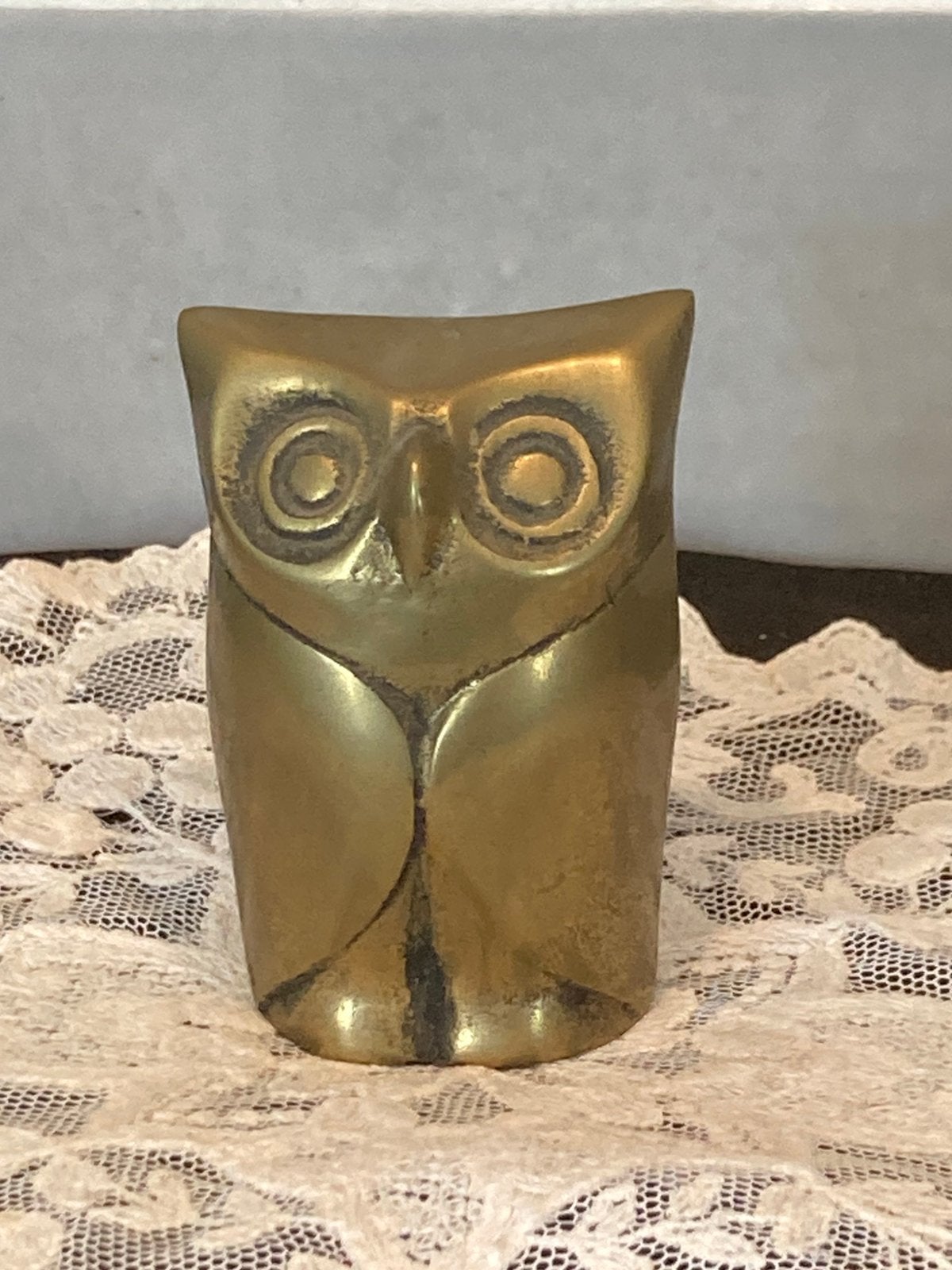Messing uiltje 6cm. (290626), Antiek en Kunst, Antiek | Koper en Brons, Ophalen of Verzenden, Koper