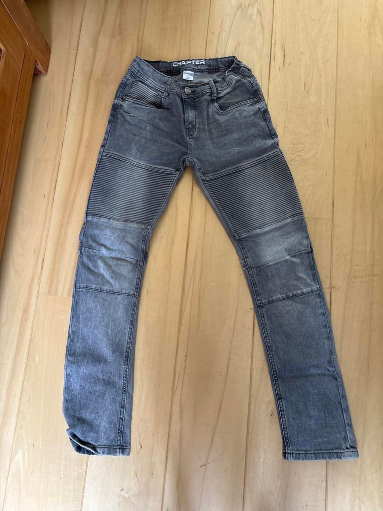 Chapter Young grijze spijkerbroek maat 170, Ophalen of Verzenden, Gebruikt, Jongen, Broek