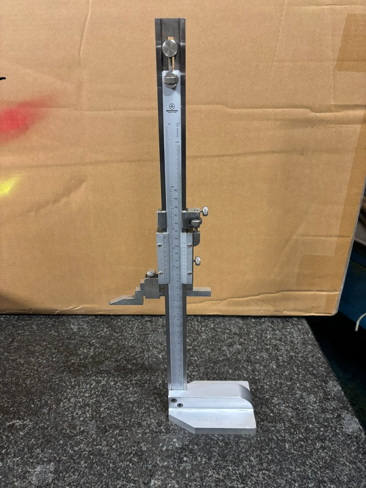 Meetgereedschap mitutoyo schuifmaat krasblok hoogtemeter, Ophalen, Gebruikt