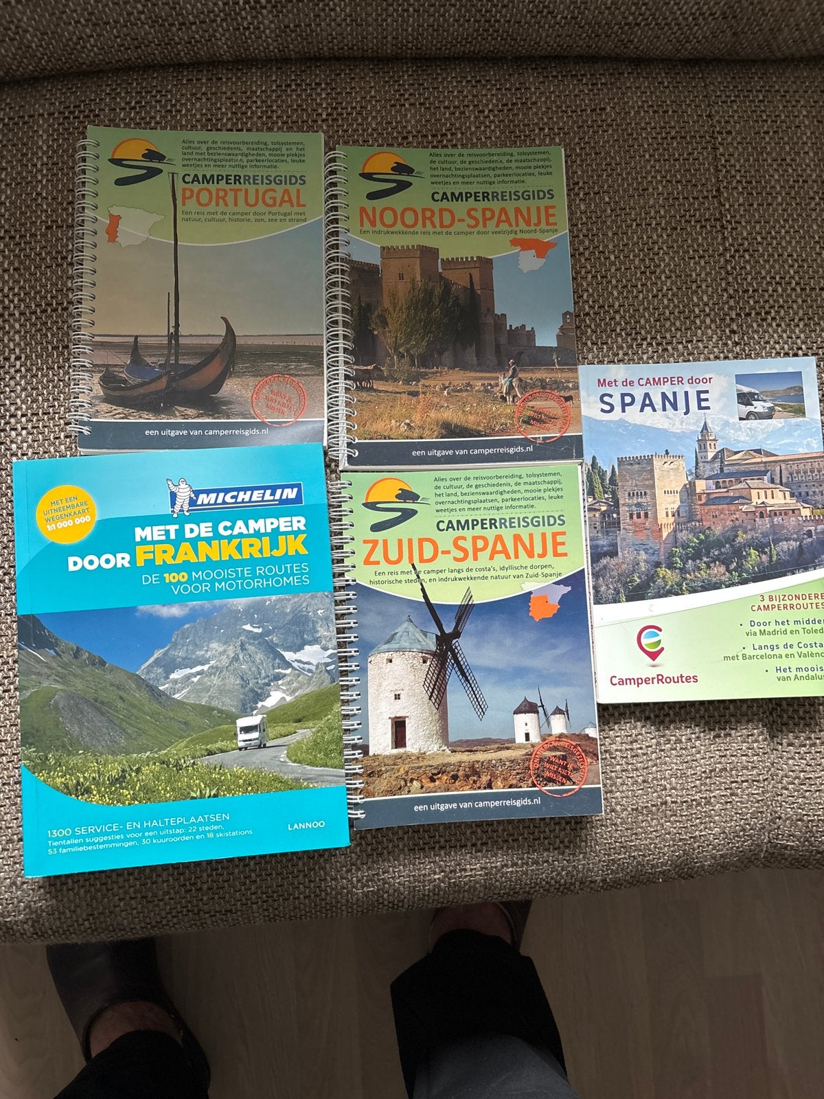 Camperreisgidsen: Portugal, Spanje, Frankrijk (5 stuks), Gelezen, Michelin, Europa, Ophalen of Verzenden