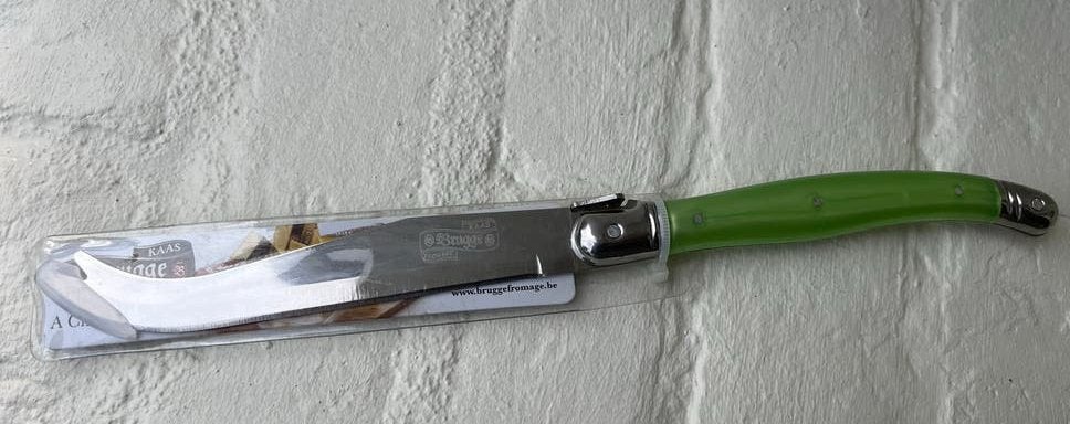 Brugge Kaasmes - Groen Handvat - Nieuw in Verpakking, Nieuw, Ophalen of Verzenden, Metaal, Overige merken
