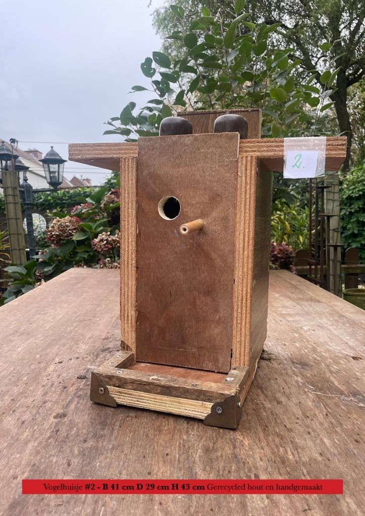Handgemaakt vogelhuisje #2 - 41X29X43, Ophalen, Zo goed als nieuw