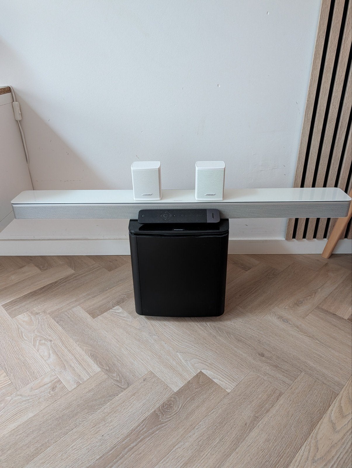 Bose Soundbar 700 met Bass Module 700 en Surround Speakers, Audio, Tv en Foto, Ophalen, Zo goed als nieuw, Afstandsbediening, Surroundset