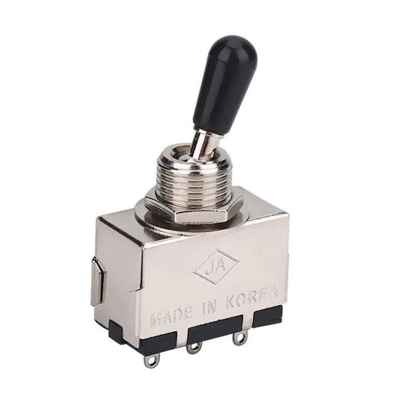 Toggle switch korea 3-weg les paul model + zwarte tip knob, Muziek en Instrumenten, Moku Custom Guitars, Nieuw, 4613CB, Ophalen of Verzenden