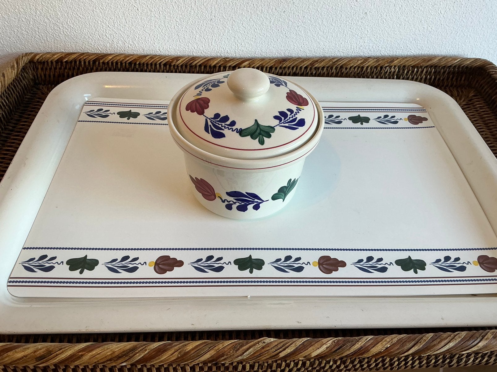 Boerenbont Boch België ( Boterpot Bona ) Snoeppot, Overige typen, Ophalen of Verzenden, Zo goed als nieuw, Aardewerk