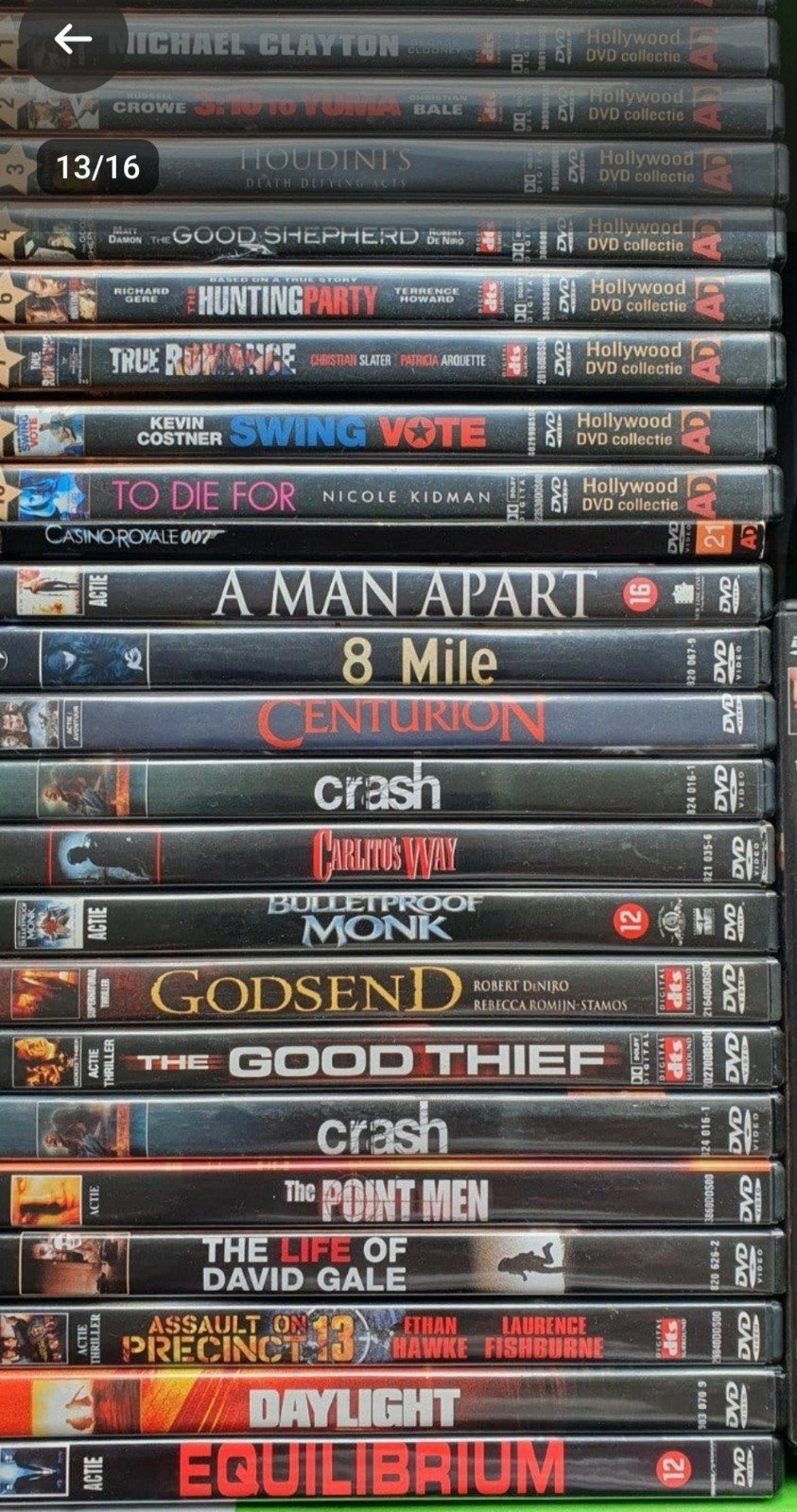 Grote collectie diverse DVD films - Actie, Drama, Komedie, Cd's en Dvd's, Nederlands, Ophalen of Verzenden, Vanaf 12 jaar, Gebruikt