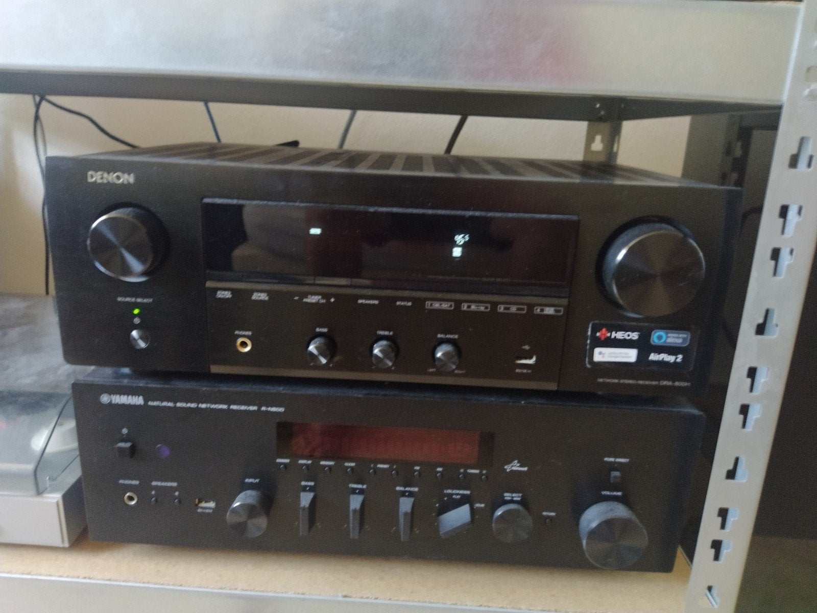 Denon dra 800h stereotuner versterker 100watt rms met heos, Ophalen of Verzenden, Denon
