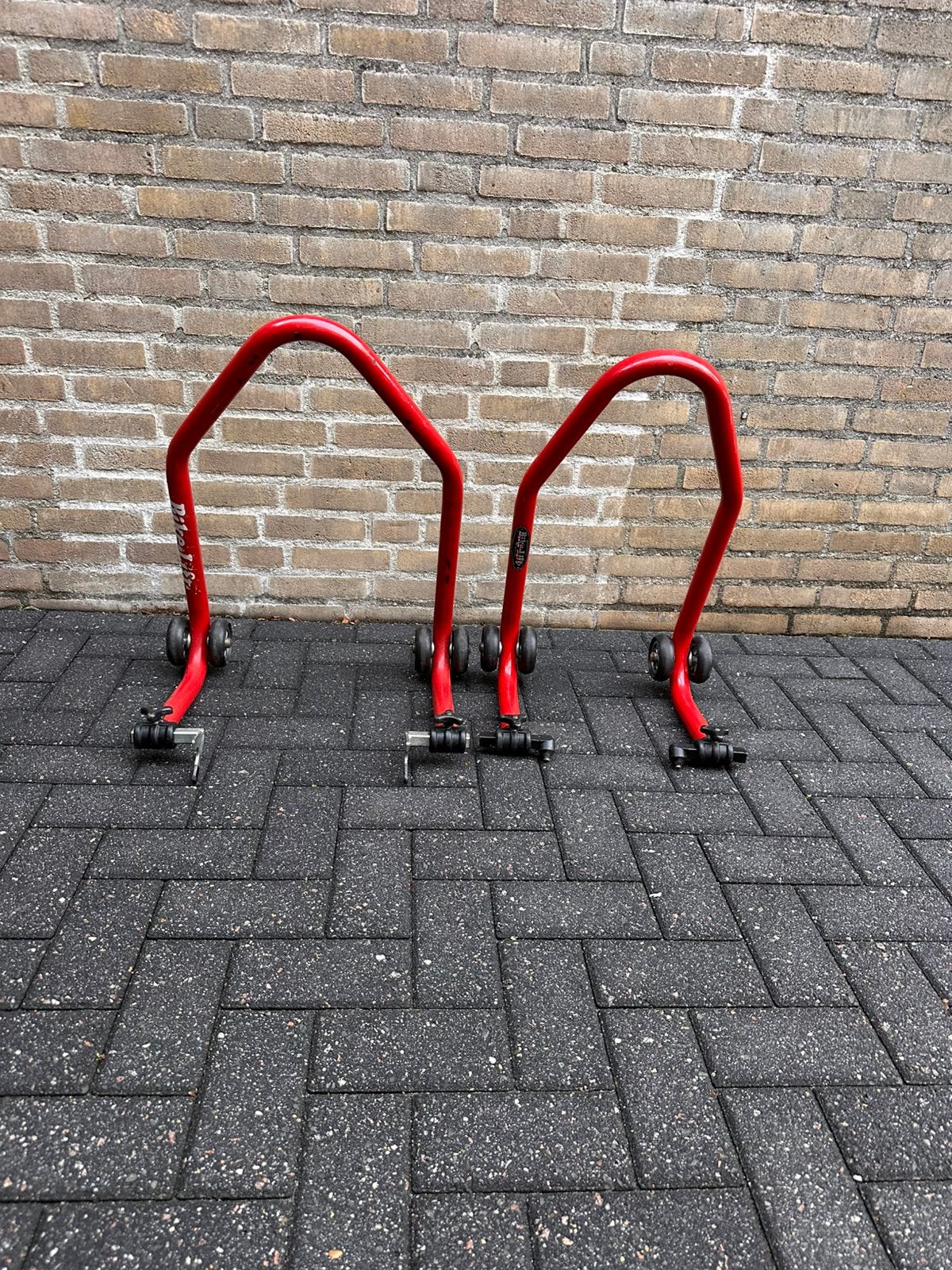 Bike lift voor en achter, Ophalen