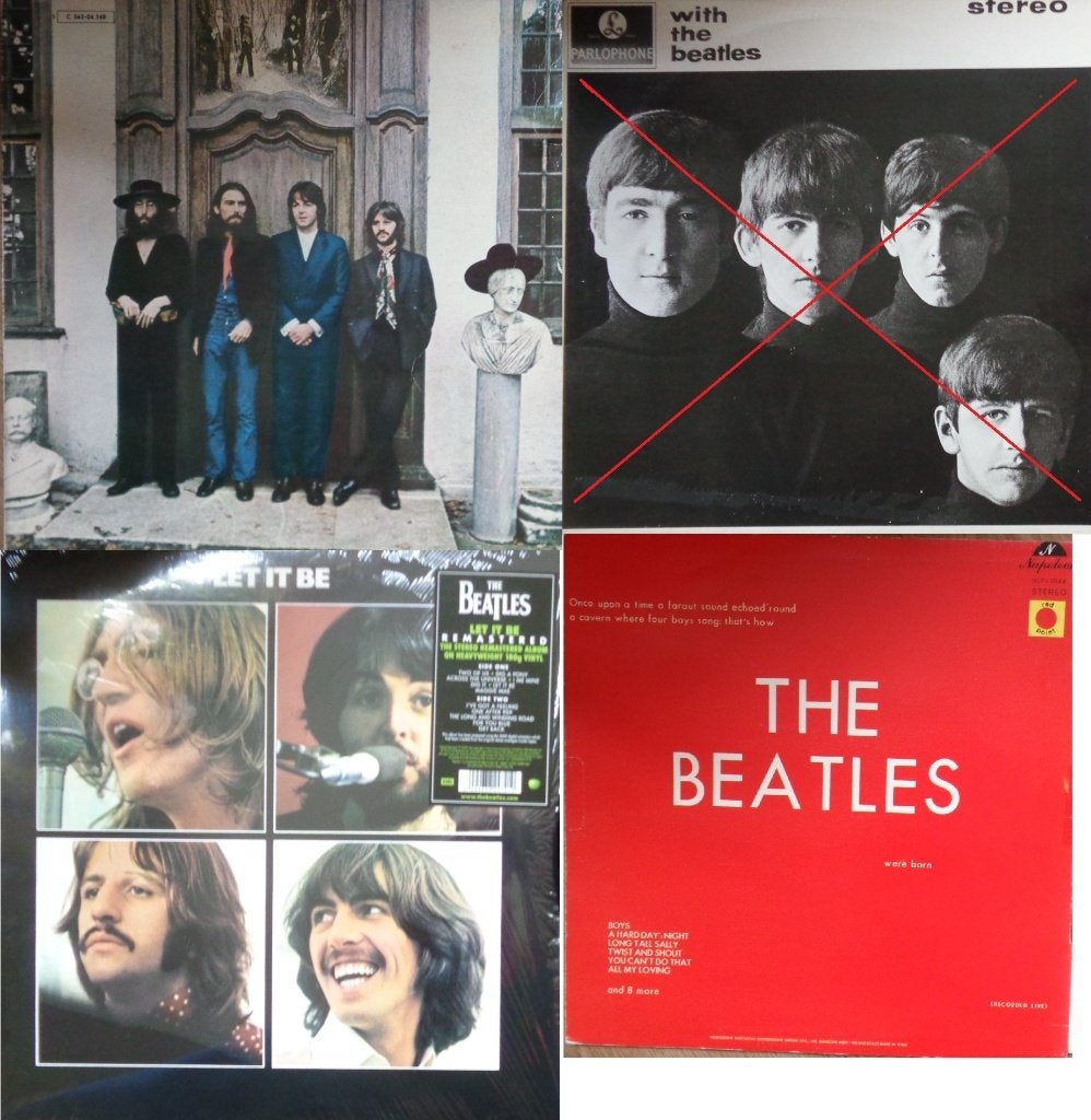 3X LP The Beatles * Hey Jude * Let it Be * Live, Ophalen, LP, Gebruikt, Pop
