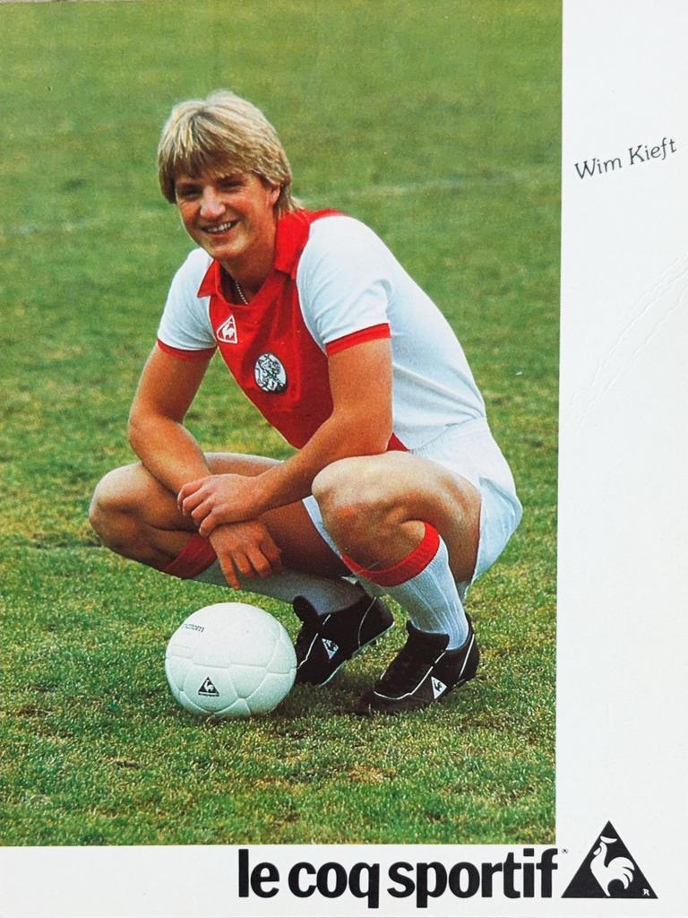 Spelerskaart Wim Kieft - AFC Ajax Amsterdam, Verzamelen, Ophalen of Verzenden, Zo goed als nieuw, Ajax, Spelerskaart