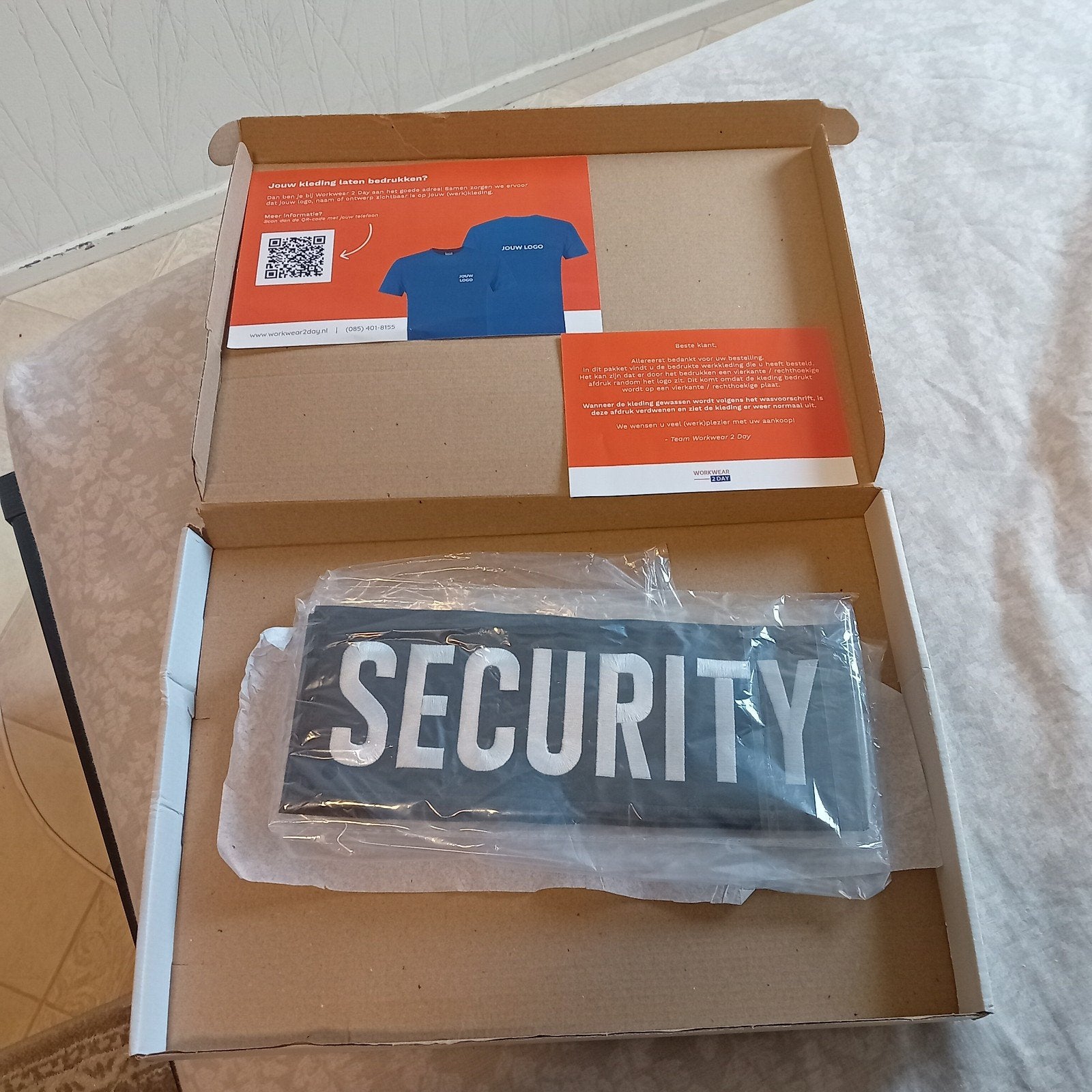 SECURITY, geborduurde Veiligheidspatches, Ophalen of Verzenden, Nieuw