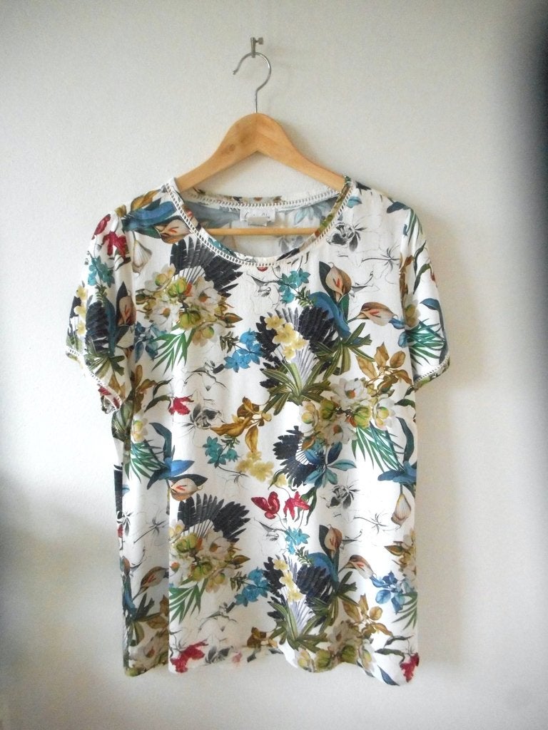 Top, shirt van Cotton Club, maat L, Maat 38/40 (M), Wit, Ophalen of Verzenden, Zo goed als nieuw