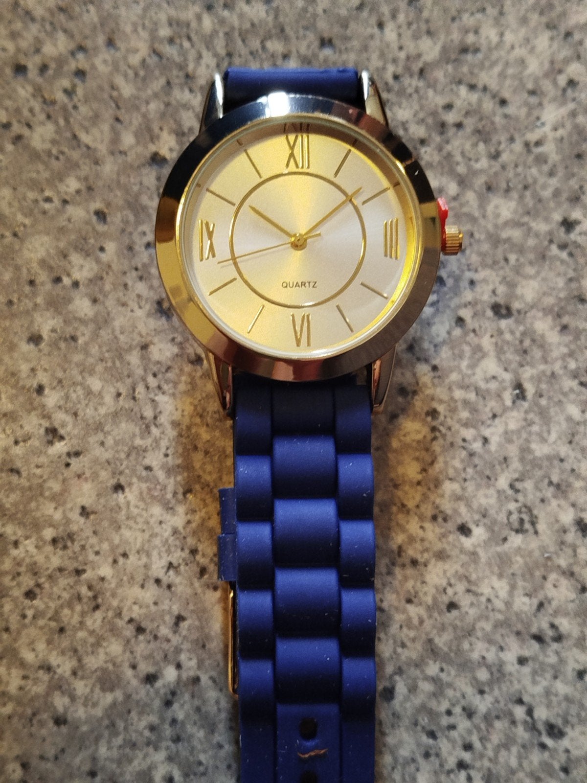 Stijlvol horloge met blauw bandje helemaal nieuw, Ophalen of Verzenden