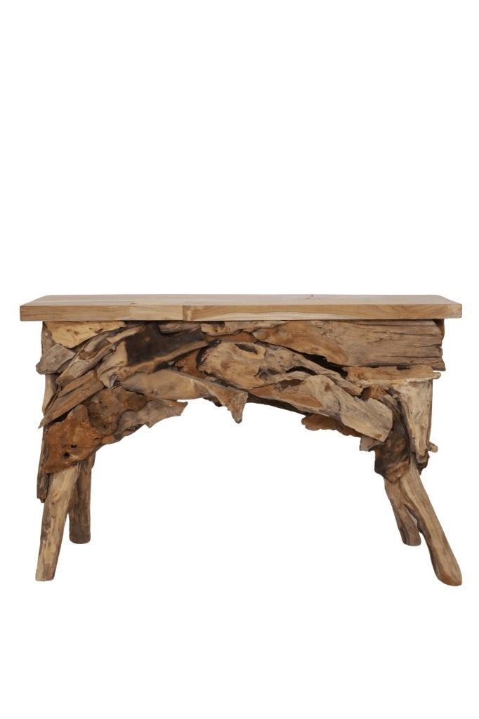 sidetable wandtafel, Huis en Inrichting, Tafels | Sidetables, Ophalen, 100 tot 150 cm, Teakhout, Nieuw