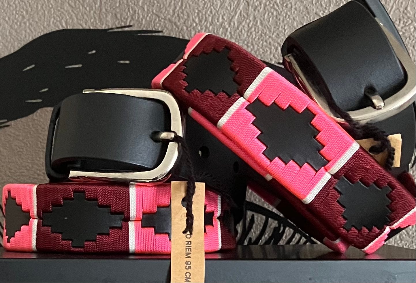 Polo riem roze/ Bordeaux 95 cm €24,95, Ophalen of Verzenden, Nieuw, Dressuur, Overige typen