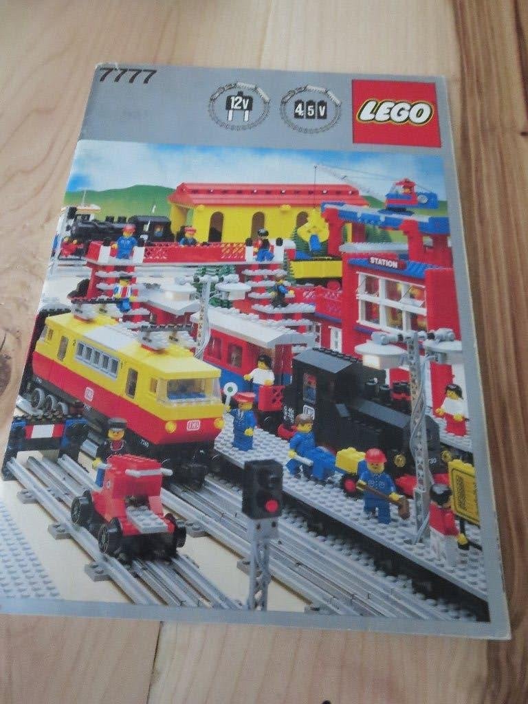 12V Rails Trein Ideeën /Instructie Boek (7777; 12 Volt), Overige thema's, Lego, Ophalen of Verzenden, Zo goed als nieuw