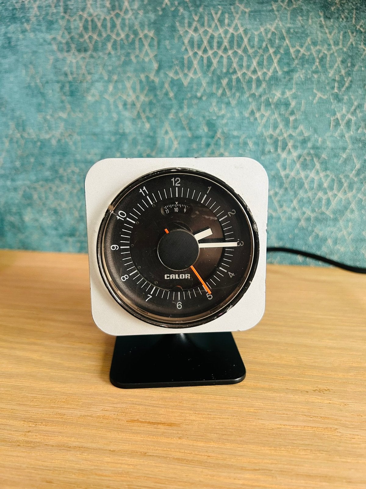 Space age klokje Calor 33.40 jaren 60/70, Huis en Inrichting, Gebruikt, Analoog, Ophalen of Verzenden, Staande klok