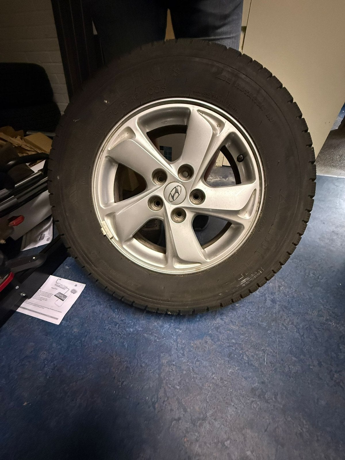 Novex winterband op velg - 205/55 R16, Ophalen, Gebruikt, 16 inch, Banden en Velgen