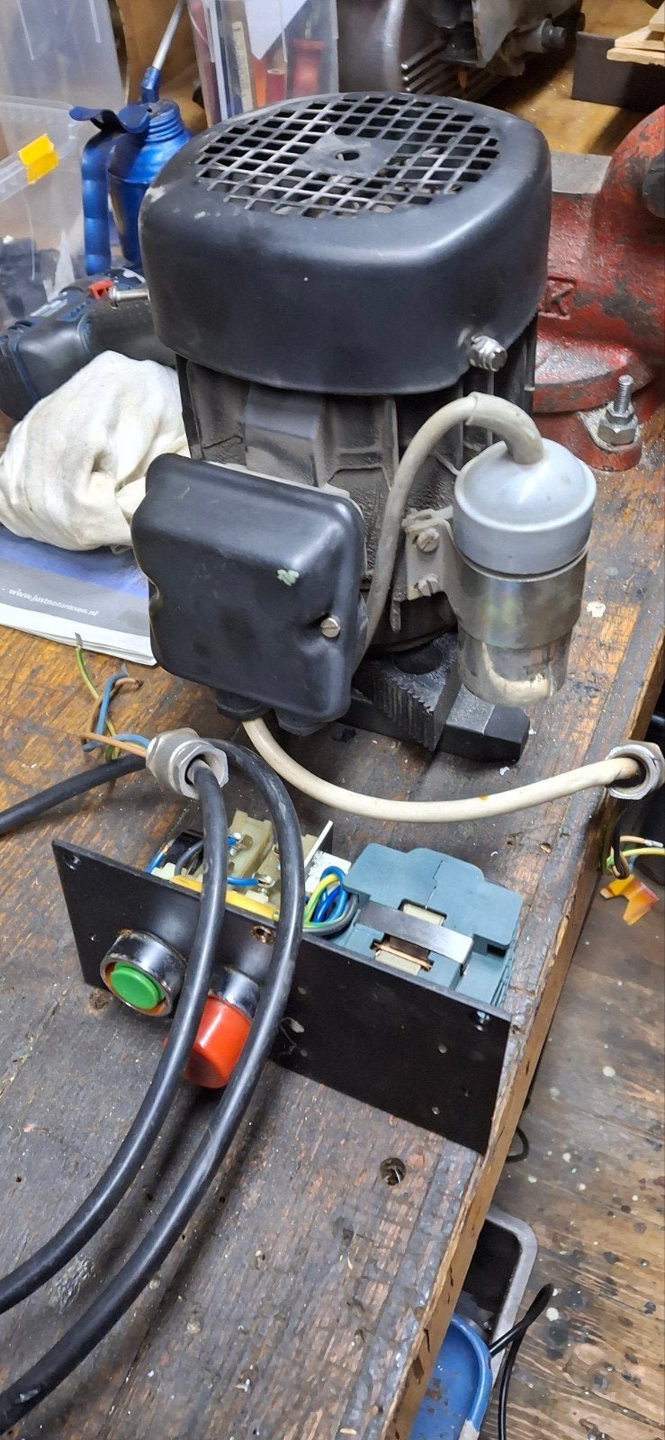 Hobbymat, motor voor BE-E-65 frees, met div. toebehoren., Ophalen of Verzenden, Gebruikt, Metaaldraaibank