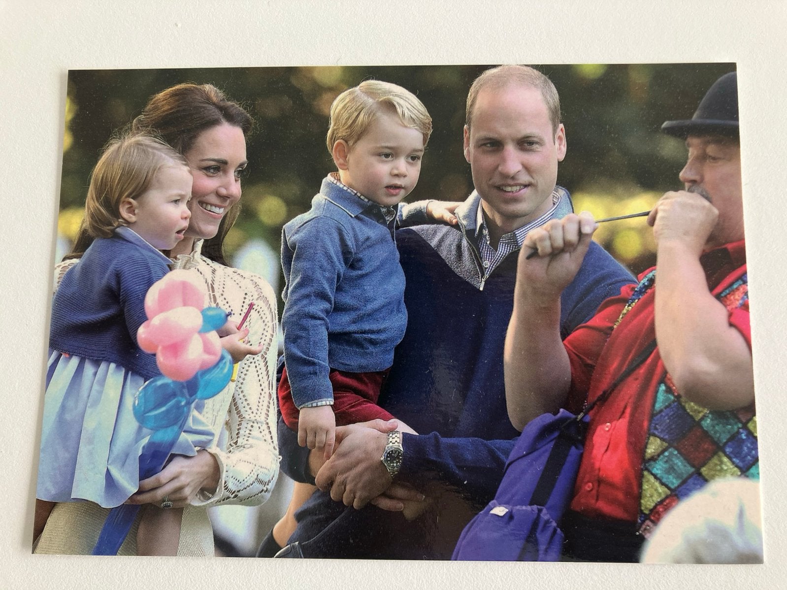 Kerstmis 2016, William van Wales en Kate Middleton, Ophalen of Verzenden, Zo goed als nieuw, Kaart, Foto of Prent