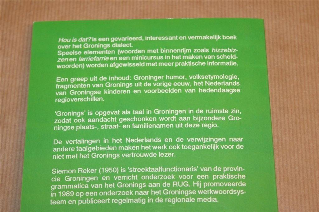 “Hou is Dat?” — Dialect van Groningen — Siemon Reker, Ophalen of Verzenden, Zo goed als nieuw