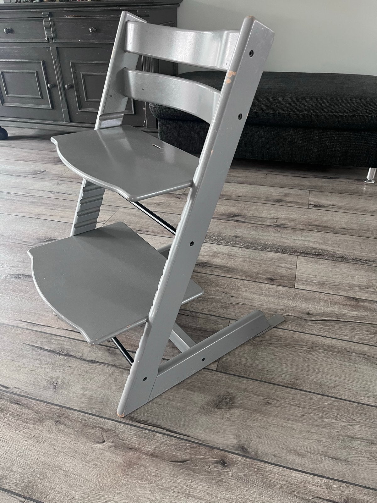 Stokke Tripp Trapp kinderstoel - Grijs, Ophalen, Gebruikt, Meegroeistoel, Stoelverkleiner