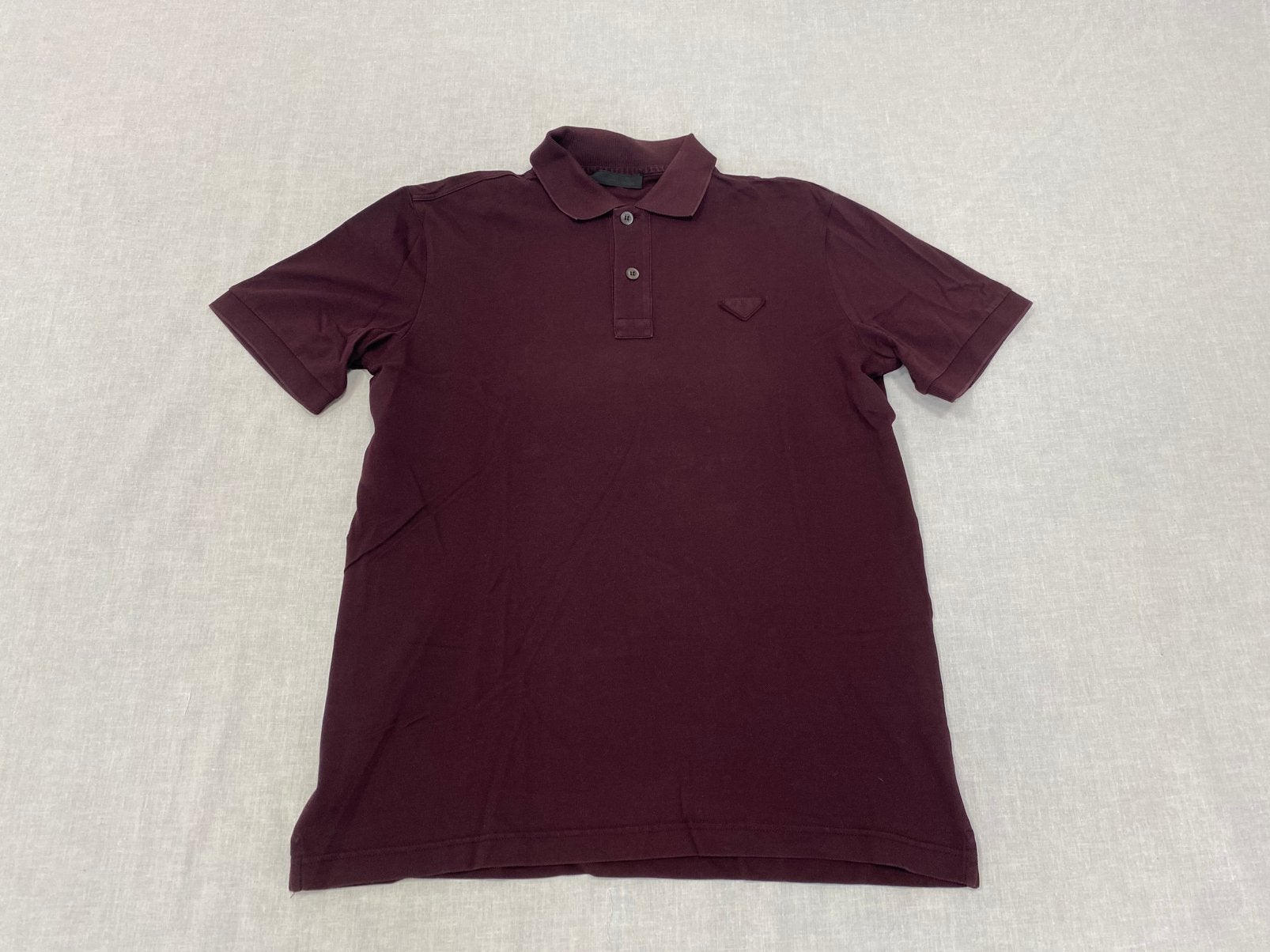 Prada Polo Cotton Burgundy Red Size S, Kleding | Heren, Verzenden, ., Zo goed als nieuw, .