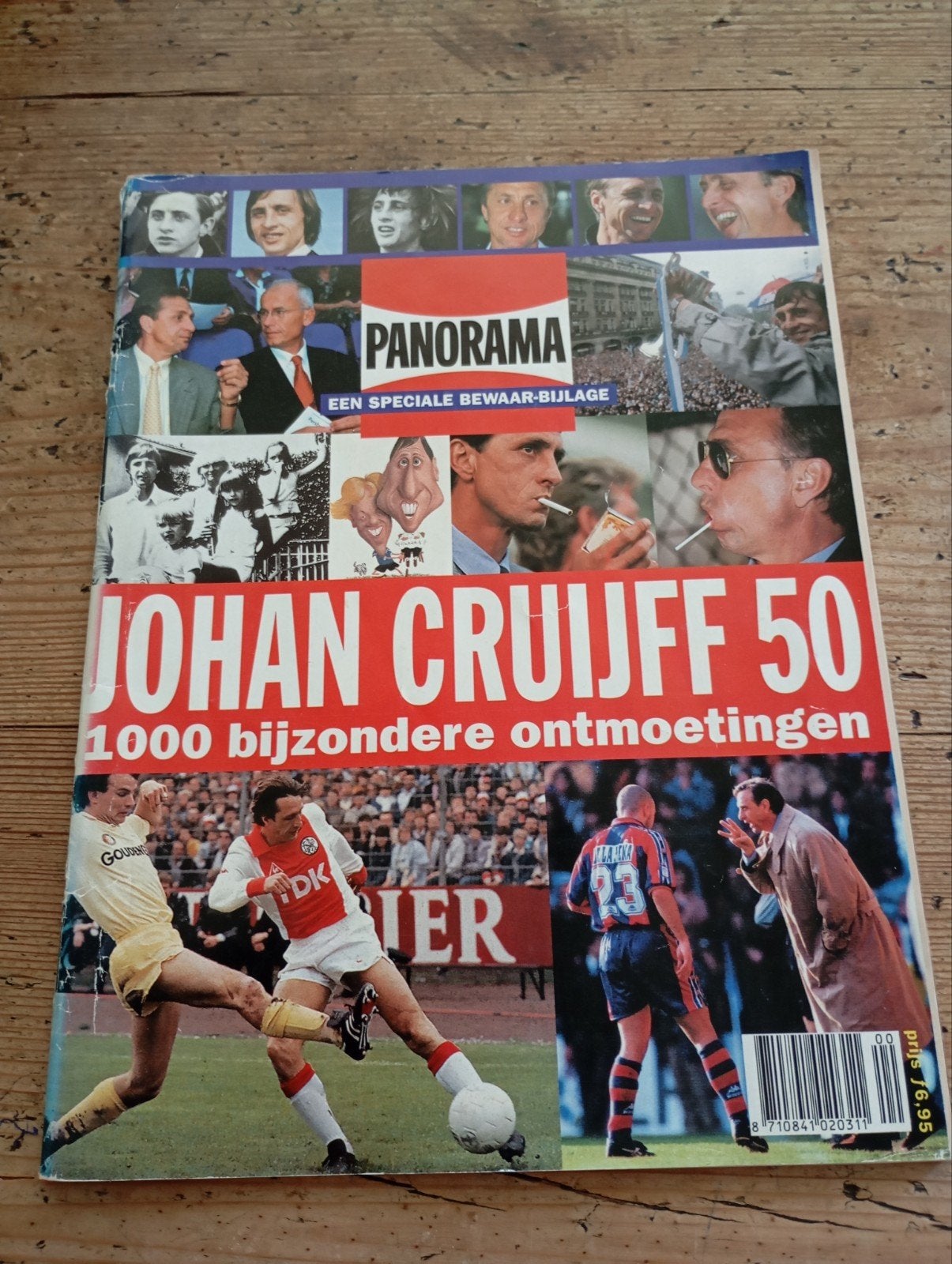 Vintage Johan Cruijff 50 Panorama bijzondere ontmoetingen, Ophalen of Verzenden, Zo goed als nieuw, Ajax