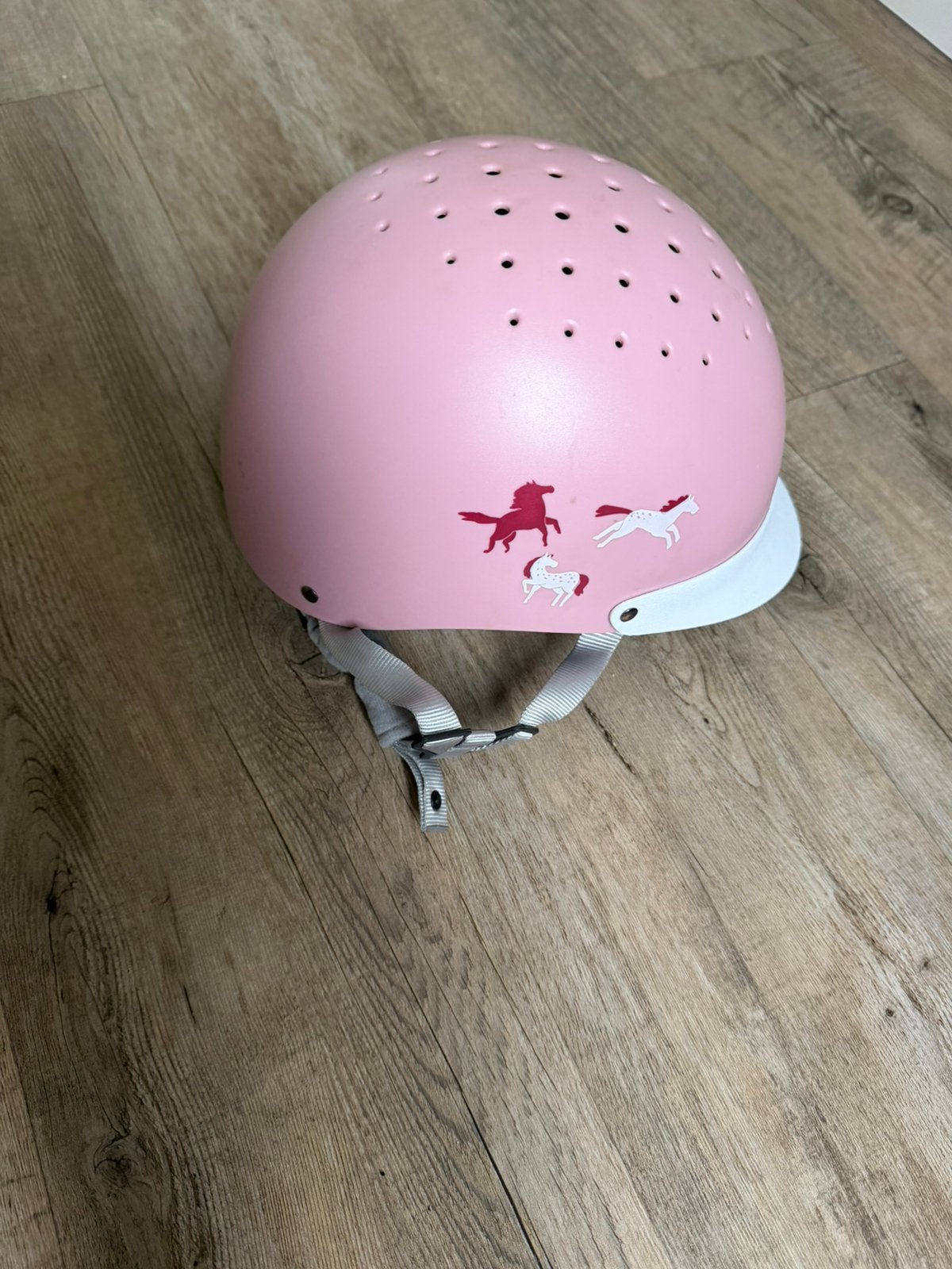 Cap paardrijden roze verstelbaar mt S, Ophalen, Zo goed als nieuw