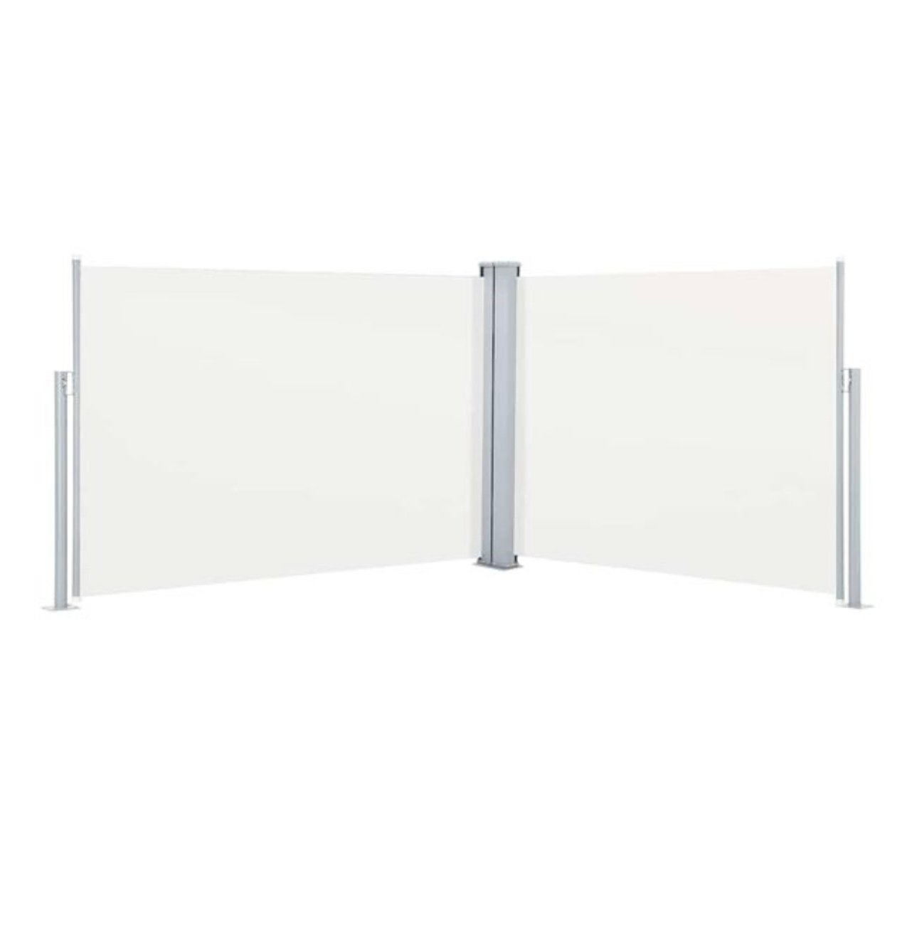 vidaXL Windscherm uittrekbaar 100x1000 cm crème, Ophalen of Verzenden, Uittrekbaar, Zo goed als nieuw