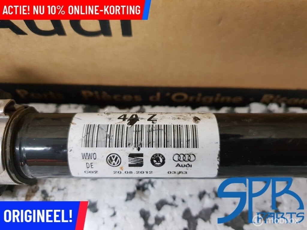 RS3 S3 8V GOLF 7 VII R20 Aandrijfas RECHTS ACHTER 5Q0501204A, Audi, Gebruikt, Audi, Ophalen of Verzenden
