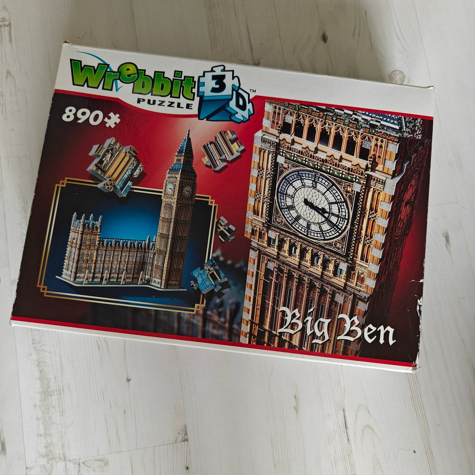 Wrebbit 3D Big Ben Puzzel - Compleet met boekje, Ophalen of Verzenden, 500 t/m 1500 stukjes, Zo goed als nieuw, Rubik's of 3D-puzzel