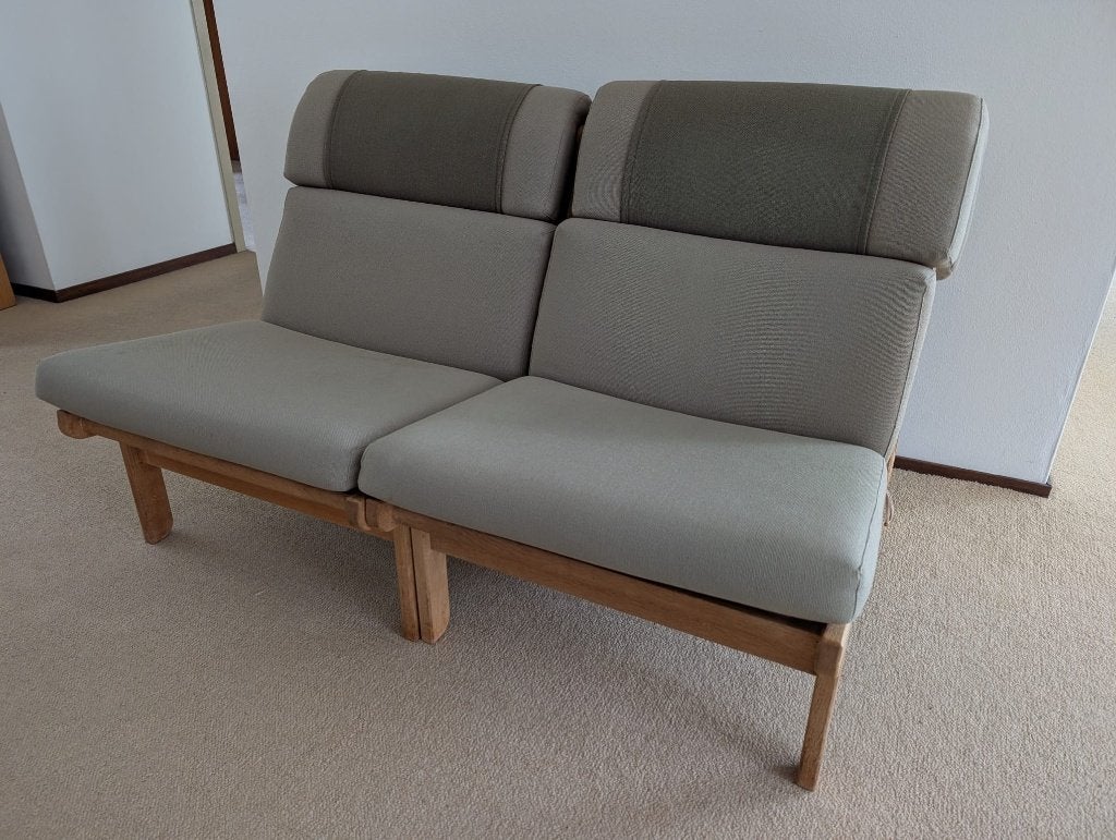 Tweezitter Deens Design, Ophalen, Hout, Gebruikt, Tweepersoons