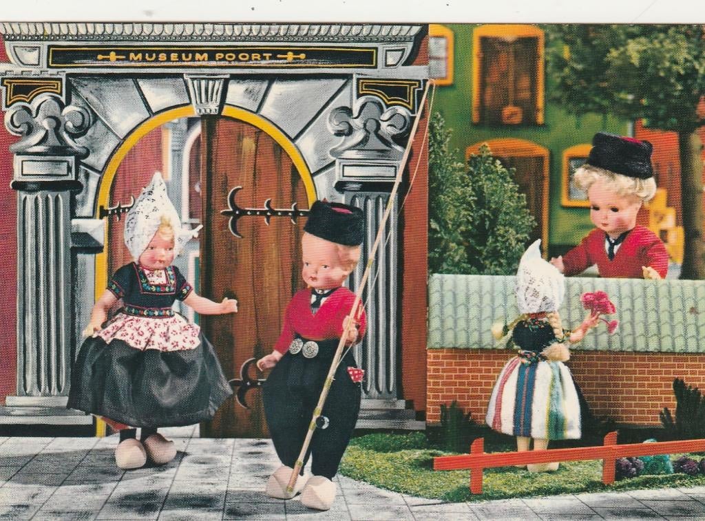 HOLLAND Klederdracht Poppen, Verzenden, 1960 tot 1980, Gelopen, Zuid-Holland