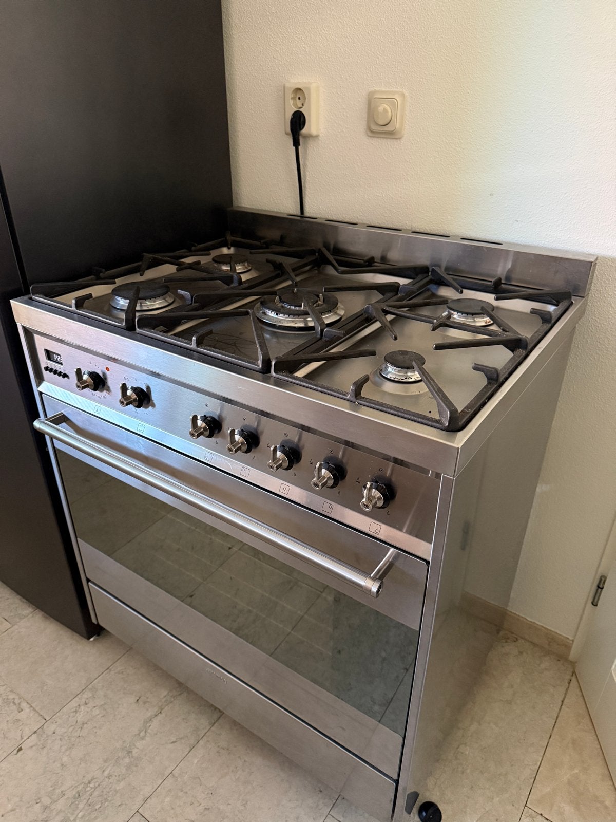 Smeg Fornuis C8GMXNL1, Ophalen, Gebruikt, 60 cm of meer, Grill
