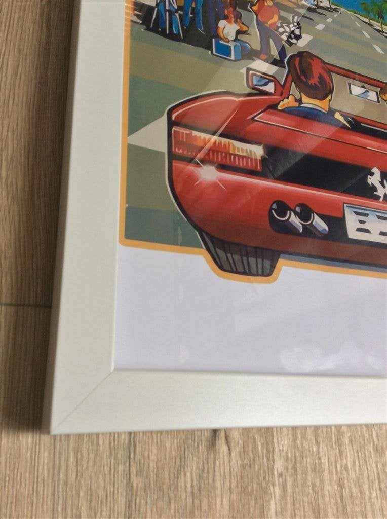 OUTRUN - SEGA Videogame Poster in lijst, Avontuur en Actie, Verzenden, 1 speler, Nieuw
